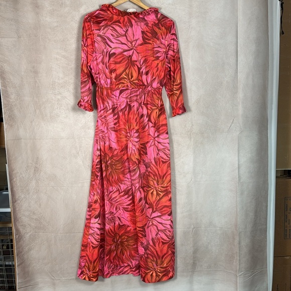 Vintage JCPenney Loungewear Robe Mumu Nightgown Women Large Babydoll Floral 70's - Picture 8 of 13